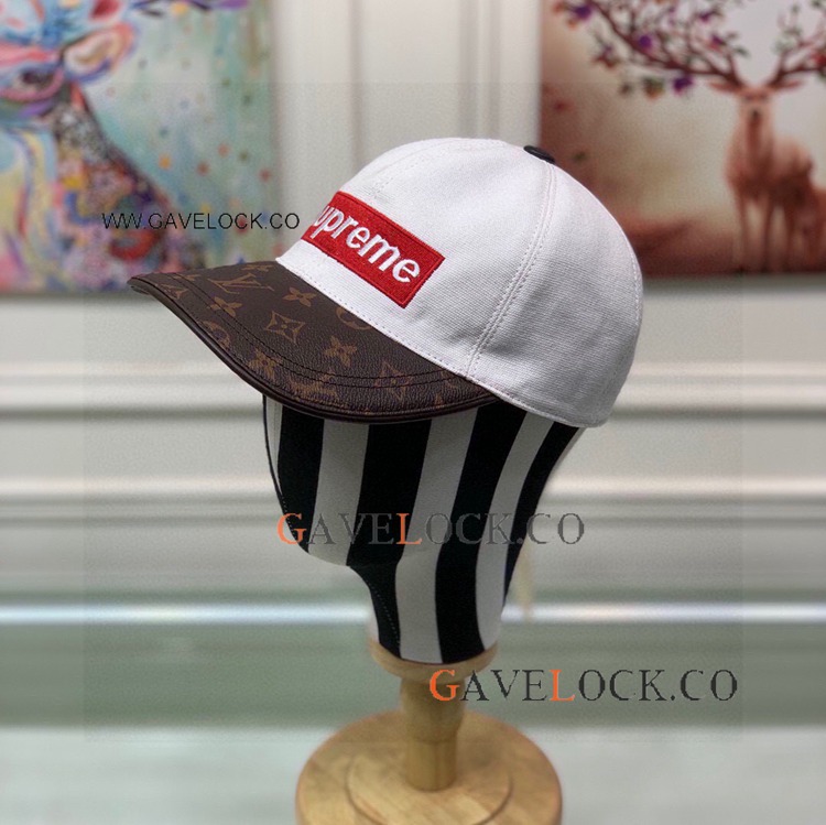 Brown and White Ou Pas Baseball Hat Co-branded styles